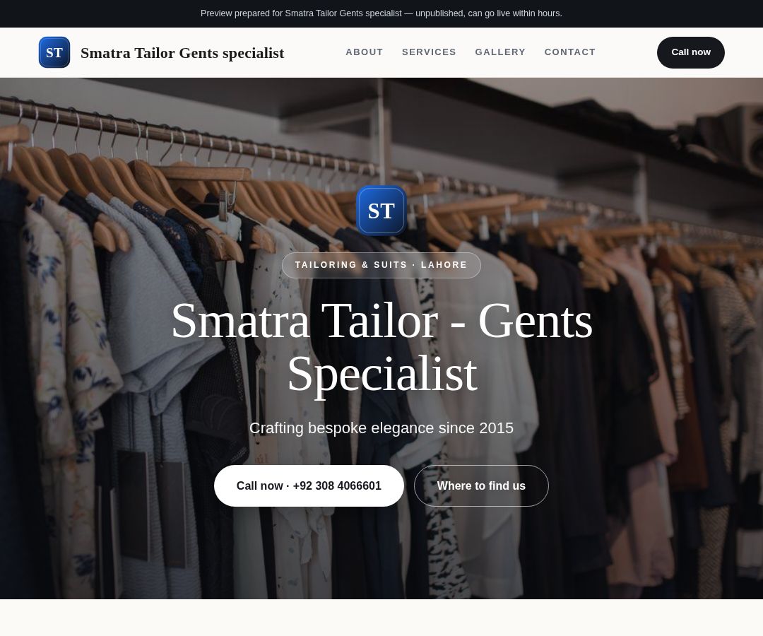 Smatra Tailor Gents specialist