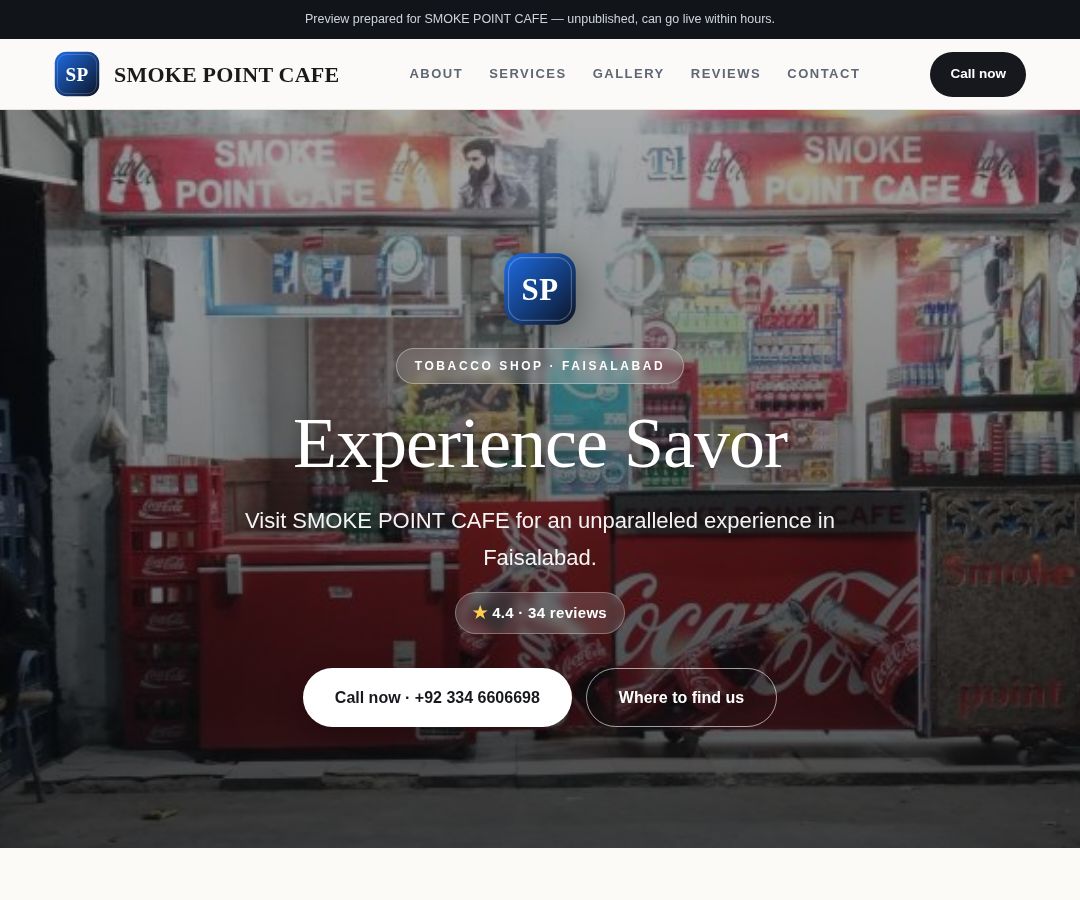 SMOKE POINT CAFE
