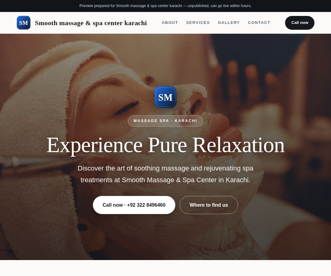 Smooth massage & spa center karachi