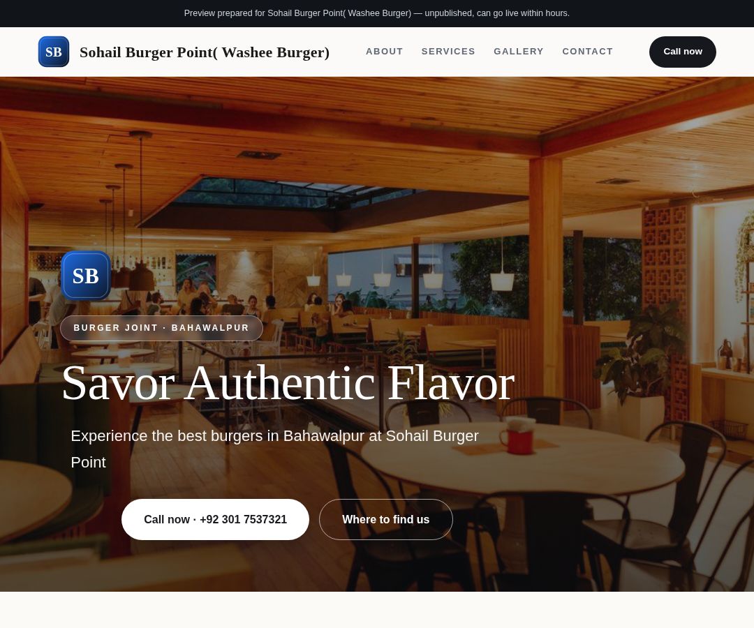Sohail Burger Point( Washee Burger)