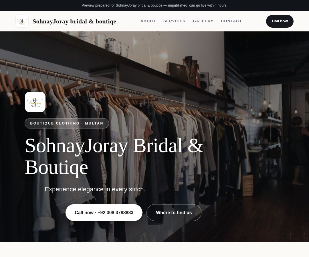 SohnayJoray bridal & boutiqe