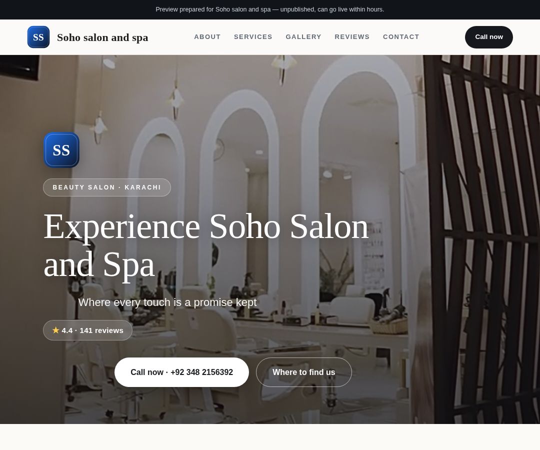 Soho salon and spa
