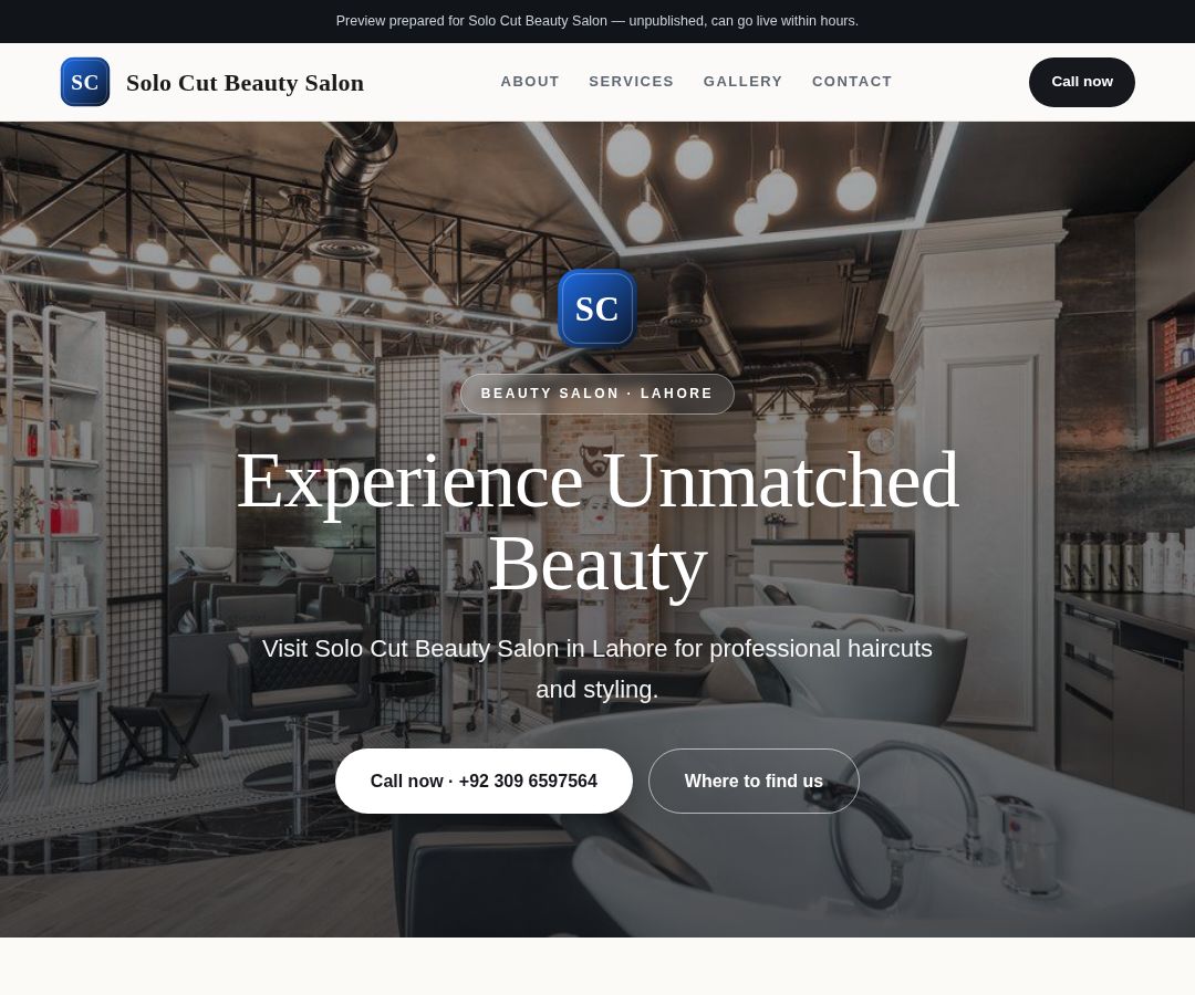 Solo Cut Beauty Salon