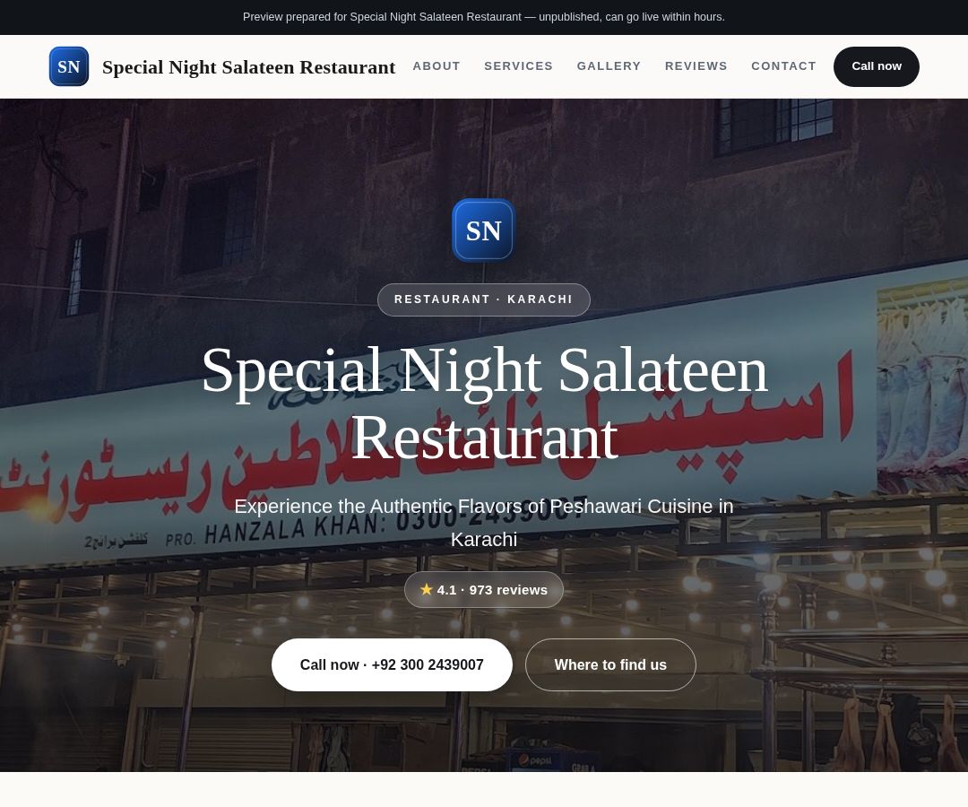 Special Night Salateen Restaurant