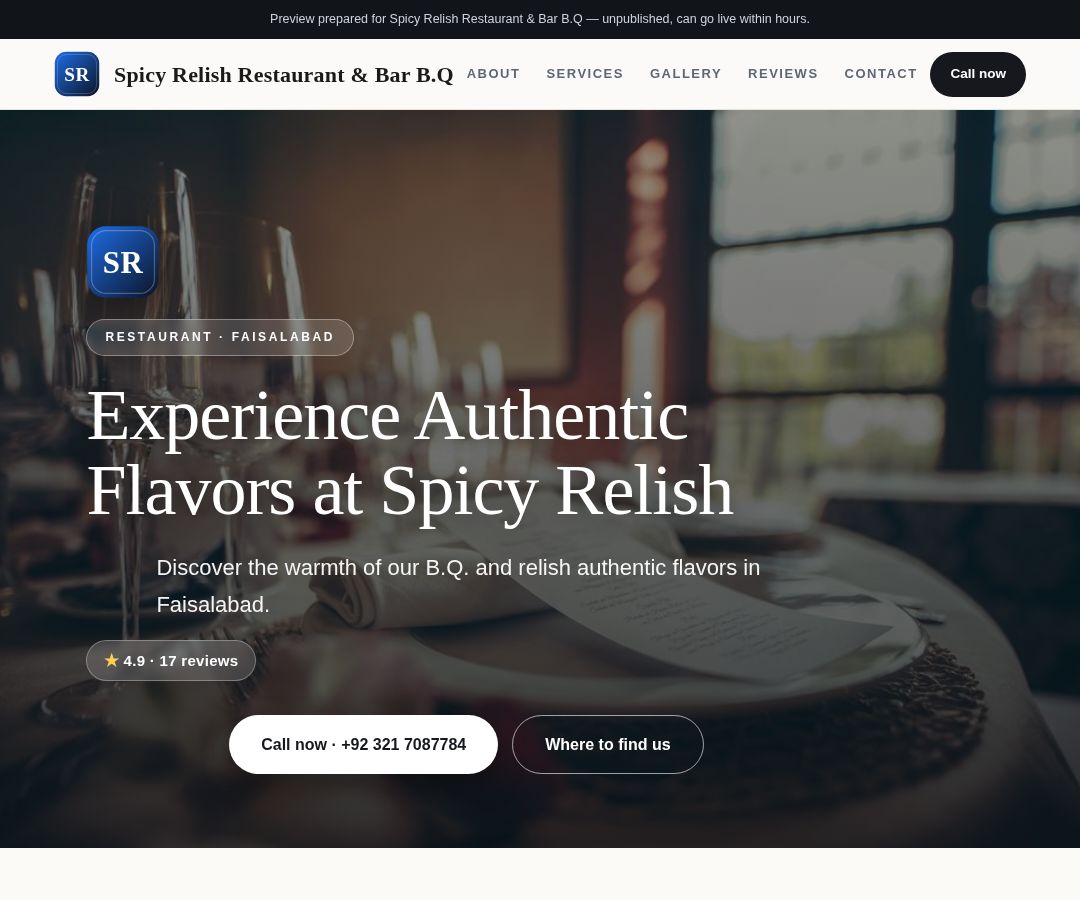 Spicy Relish Restaurant & Bar B.Q