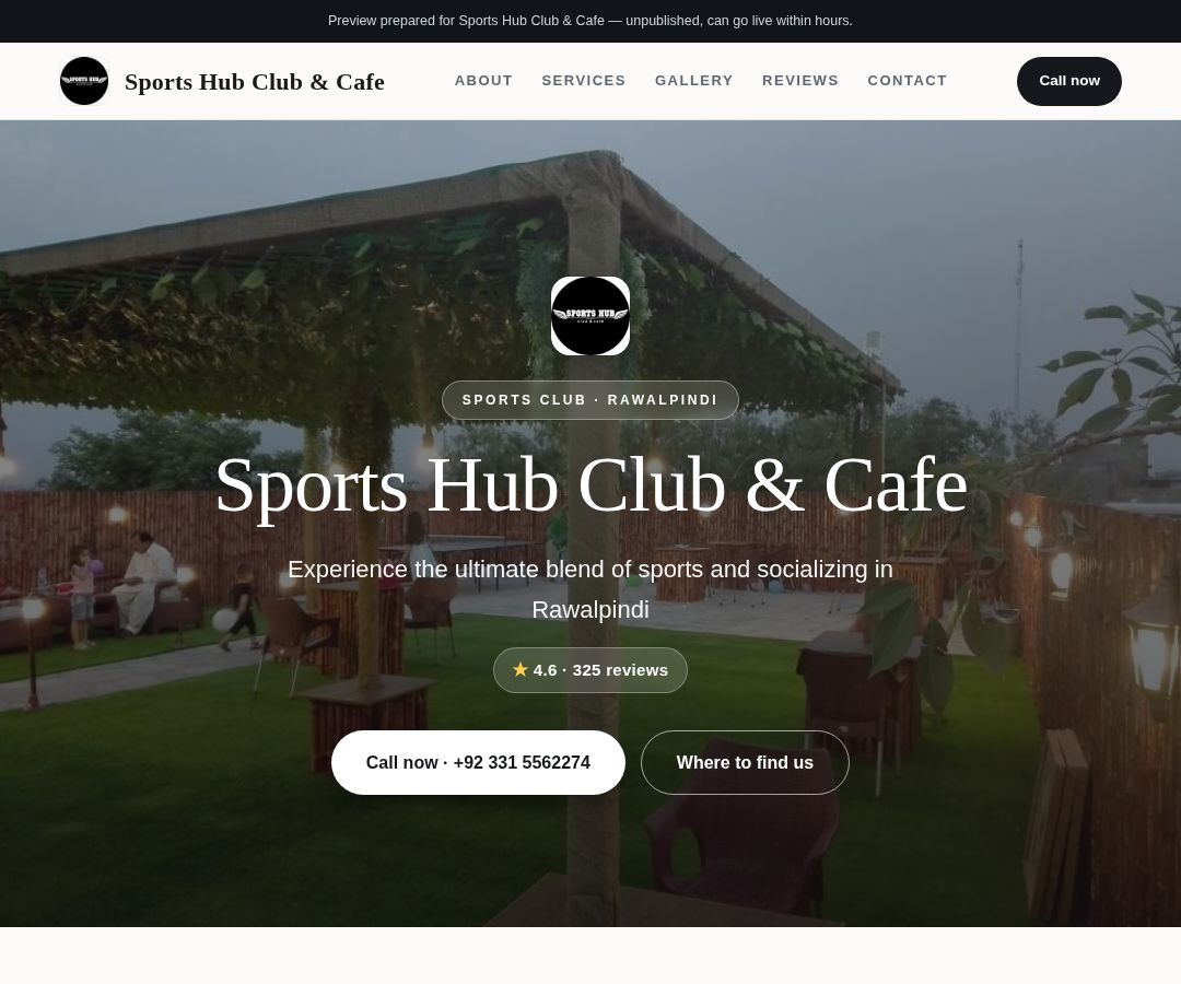 Sports Hub Club & Cafe