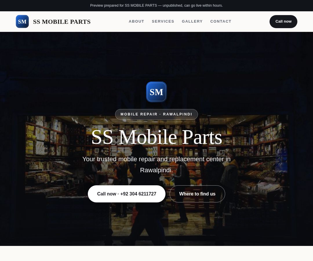 SS MOBILE PARTS