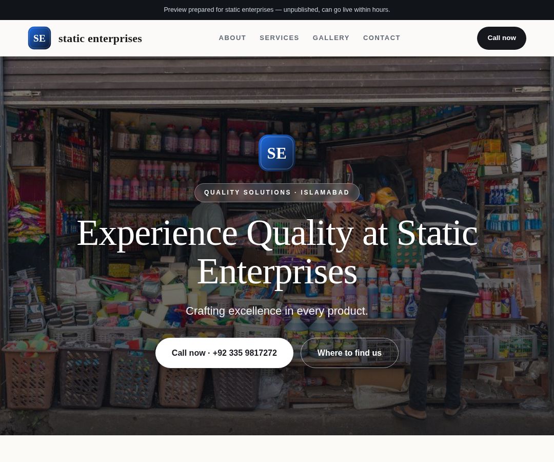 static enterprises