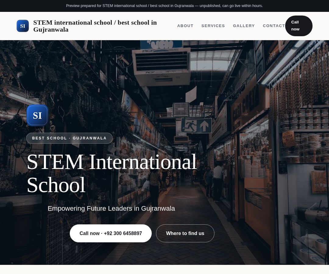 STEM international school / best school in Gujranwala