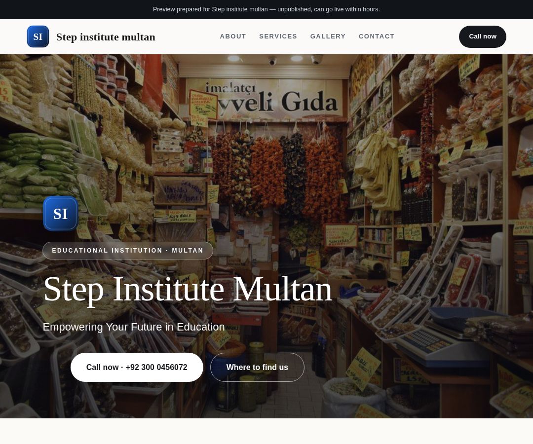 Step institute multan