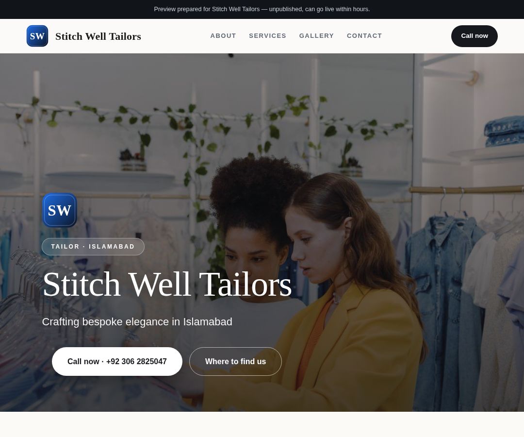 Stitch Well Tailors