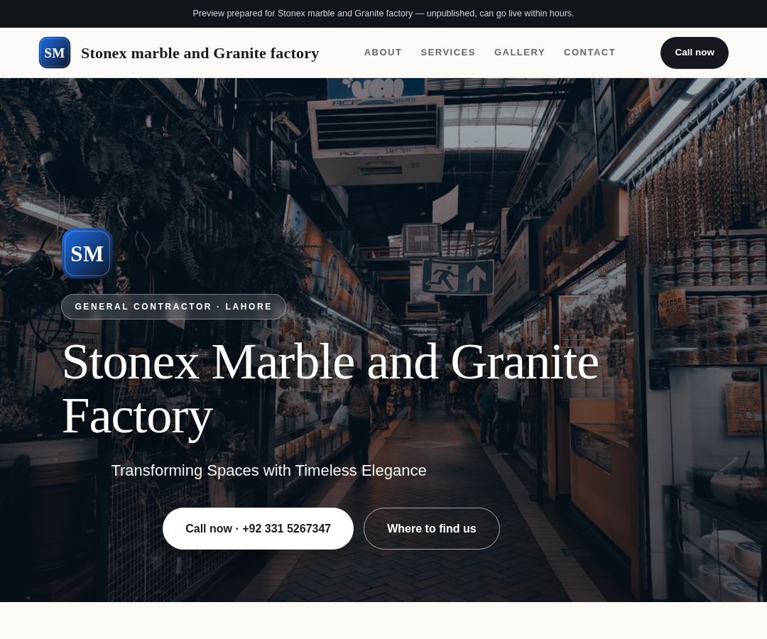 Stonex marble and Granite factory