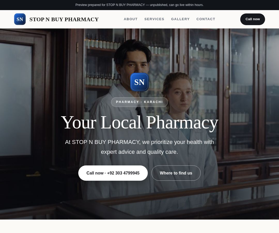 STOP N BUY PHARMACY
