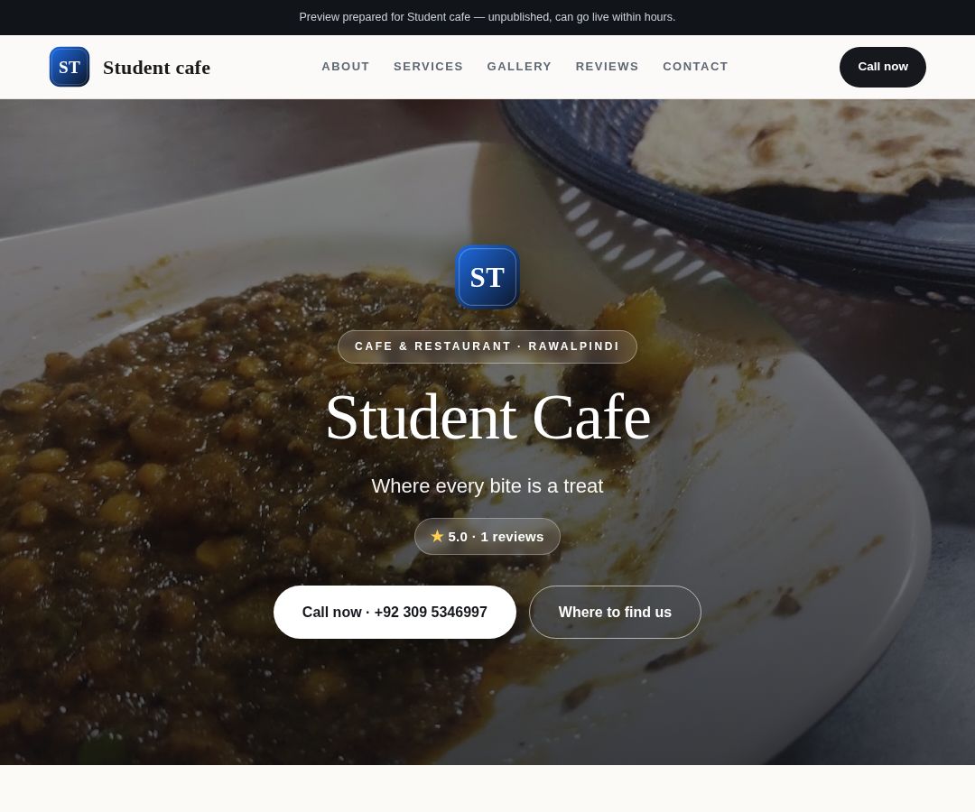 Student cafe
