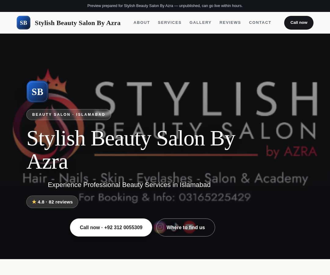 Stylish Beauty Salon By Azra
