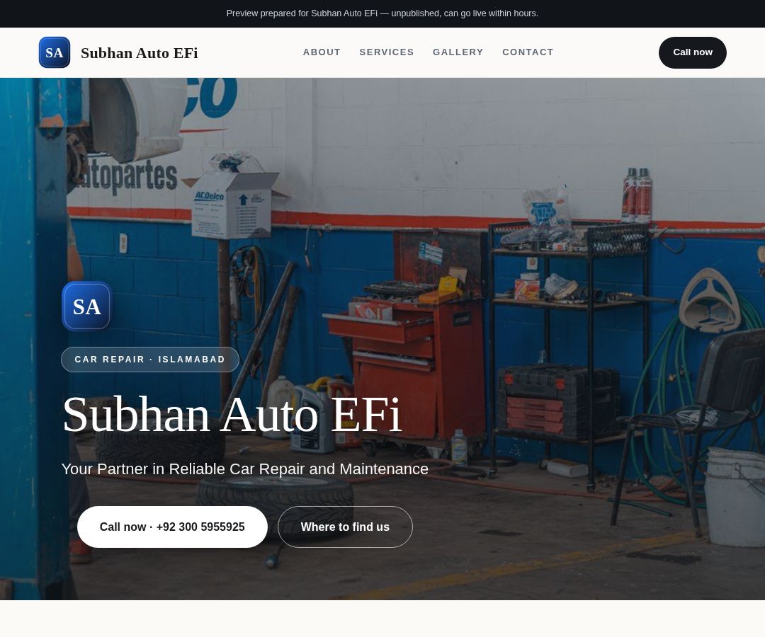 Subhan Auto EFi