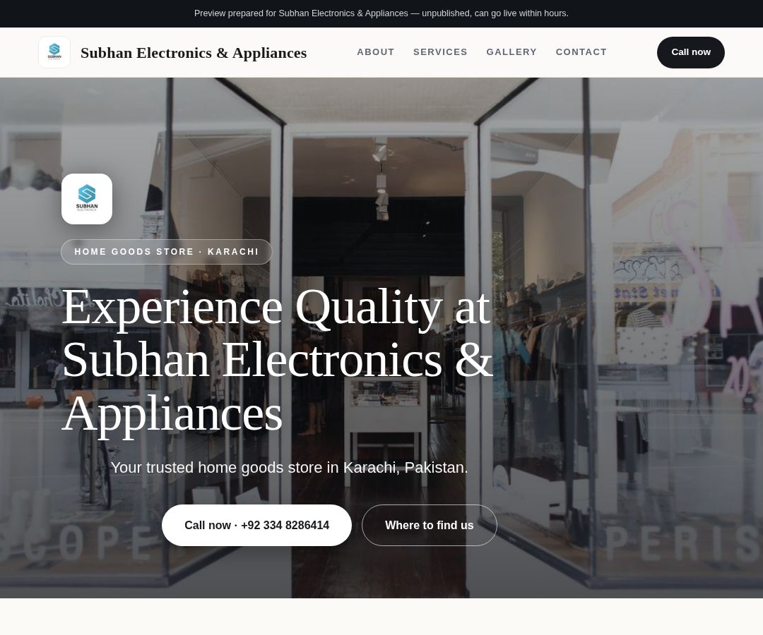 Subhan Electronics & Appliances