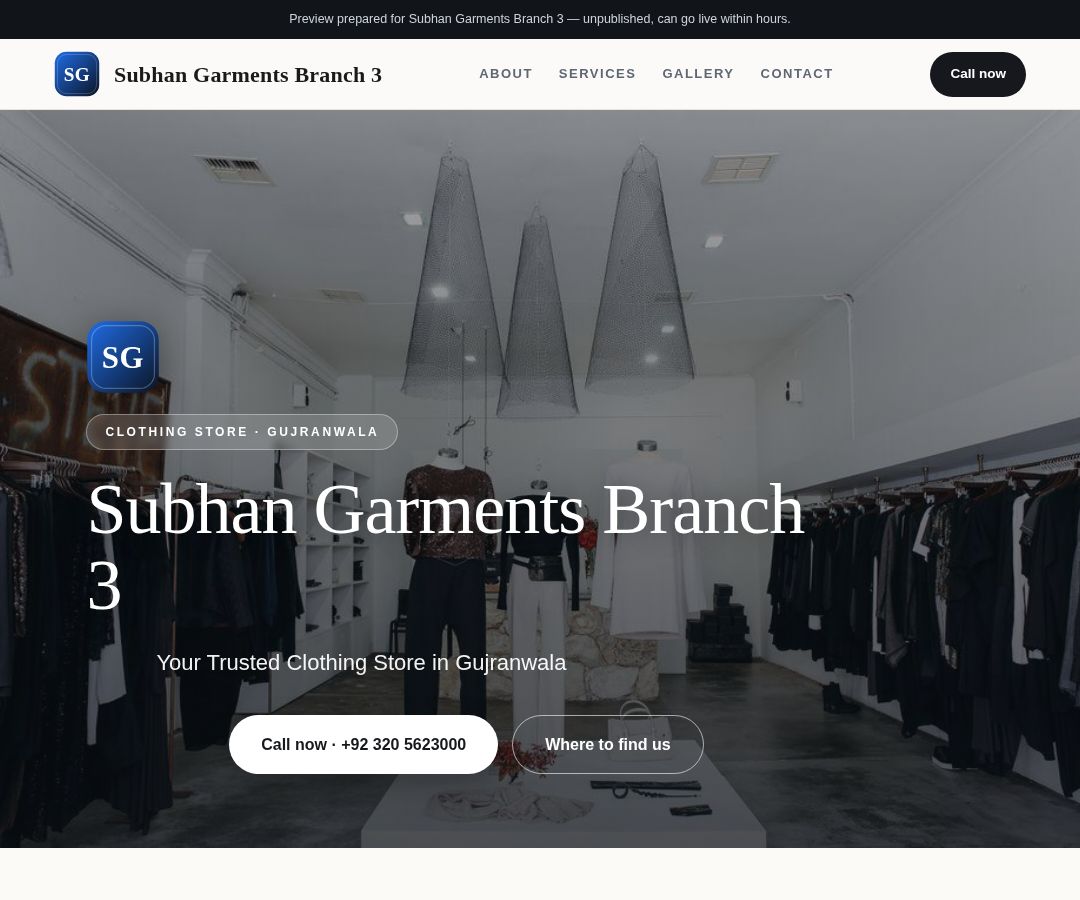 Subhan Garments Branch 3