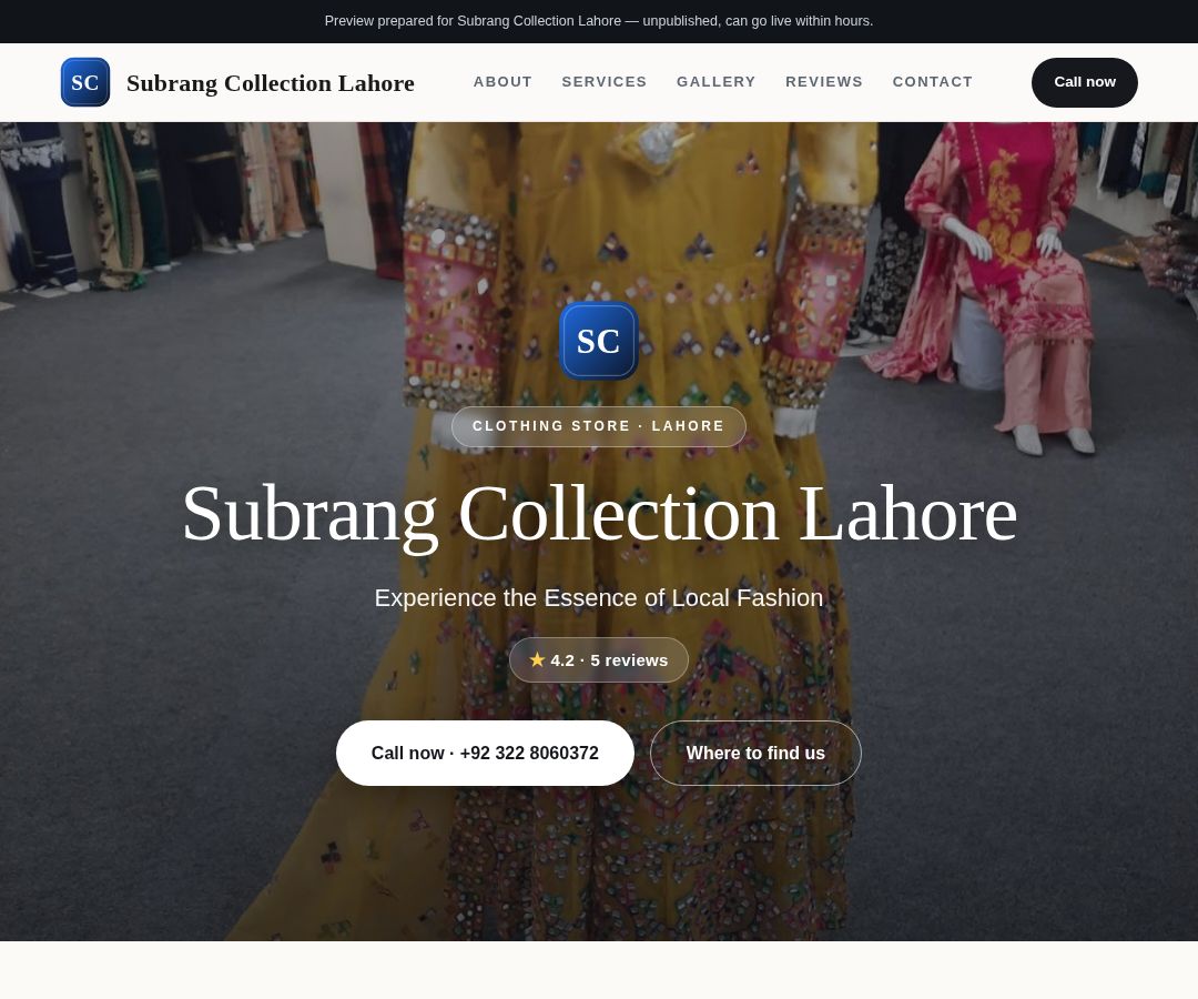 Subrang Collection Lahore