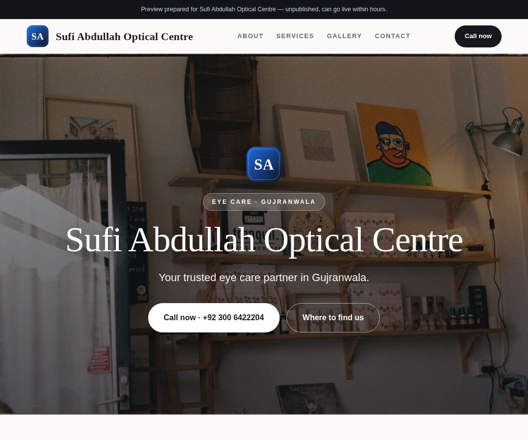 Sufi Abdullah Optical Centre