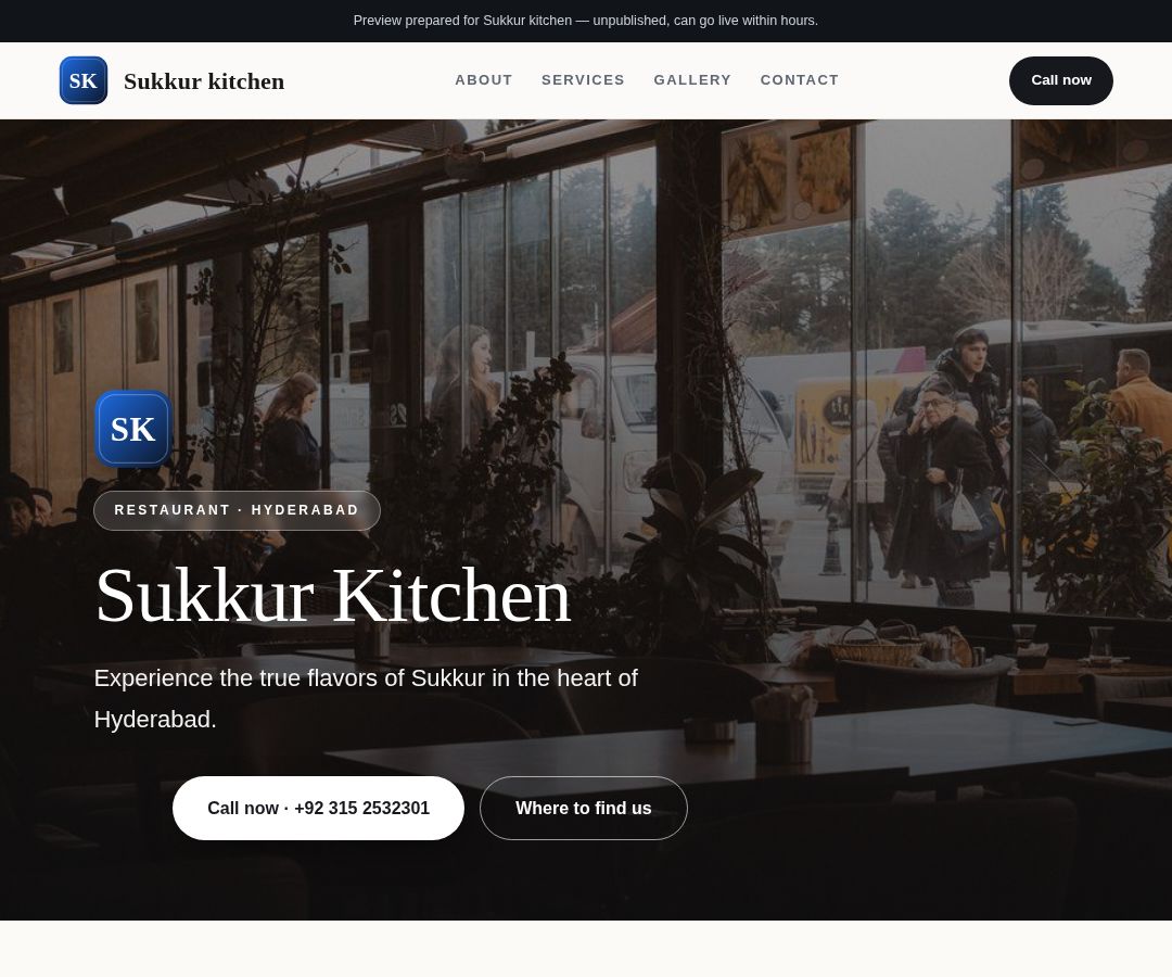 Sukkur kitchen