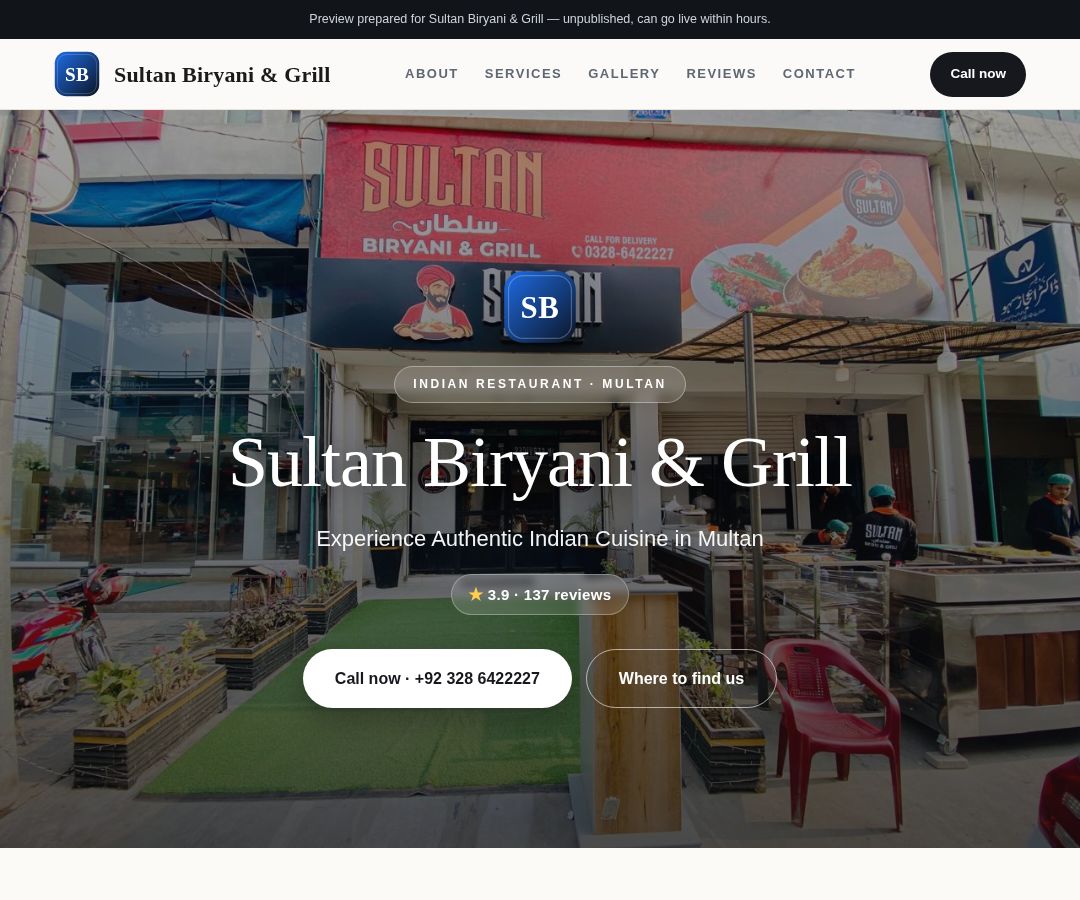 Sultan Biryani & Grill