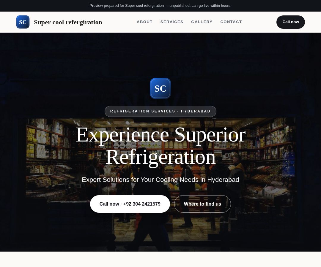 Super cool refergiration