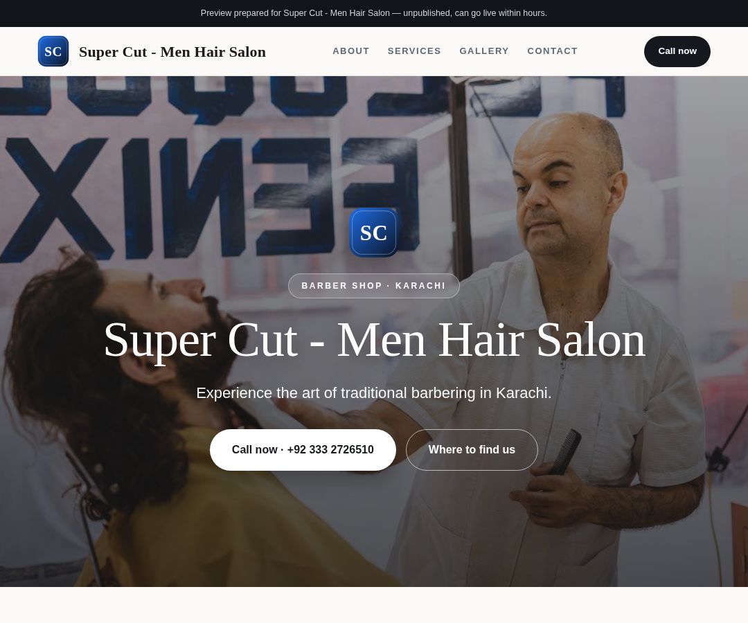 Super Cut - Men Hair Salon