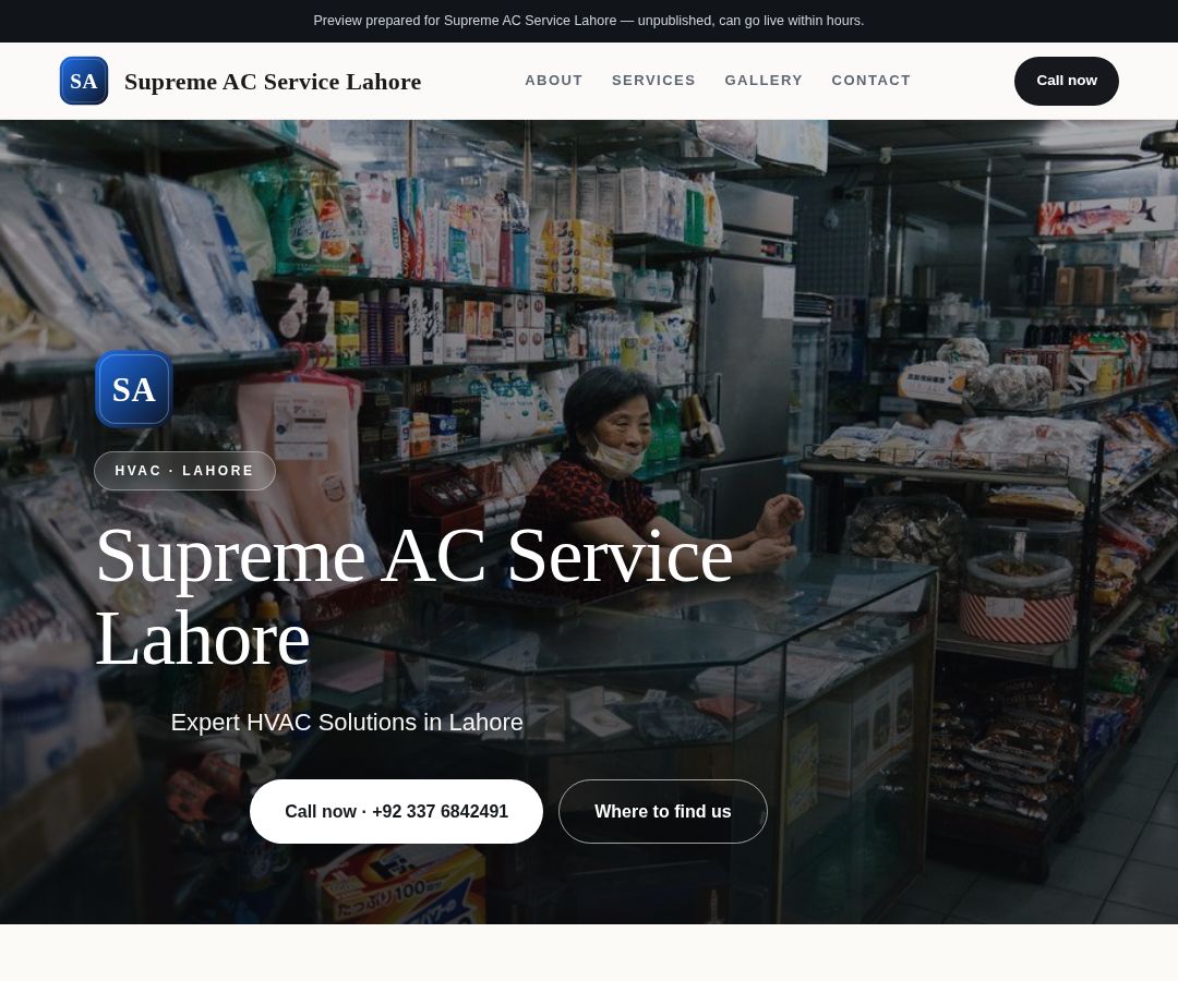 Supreme AC Service Lahore