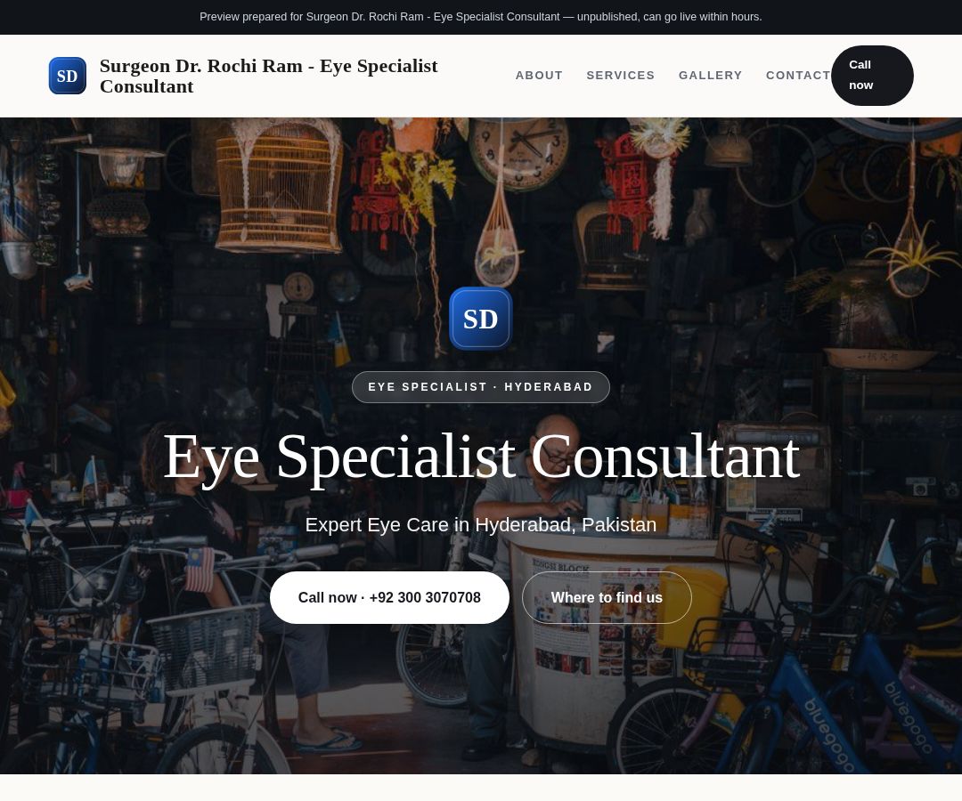 Surgeon Dr. Rochi Ram - Eye Specialist Consultant