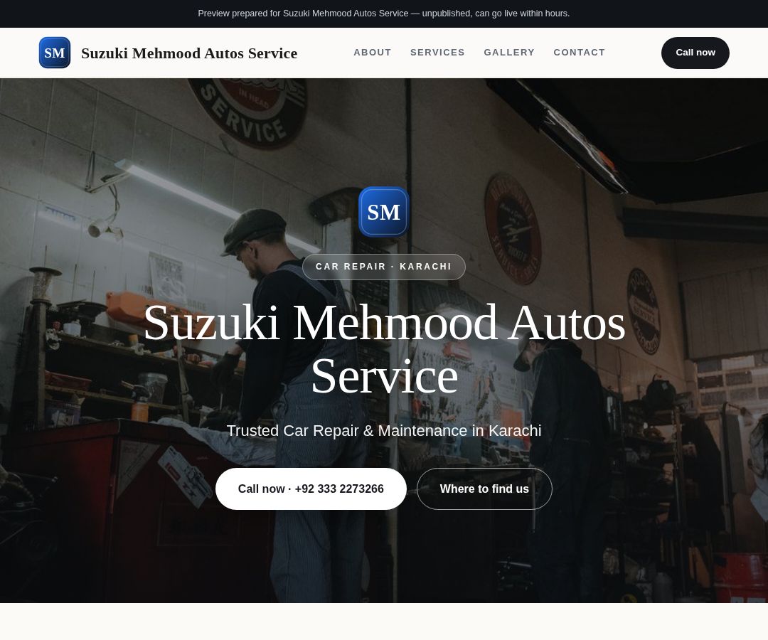 Suzuki Mehmood Autos Service