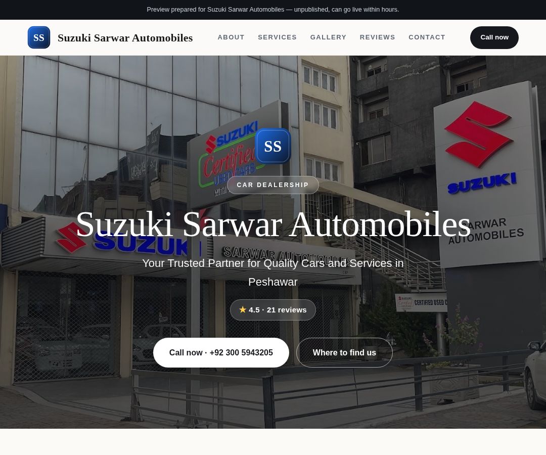 Suzuki Sarwar Automobiles