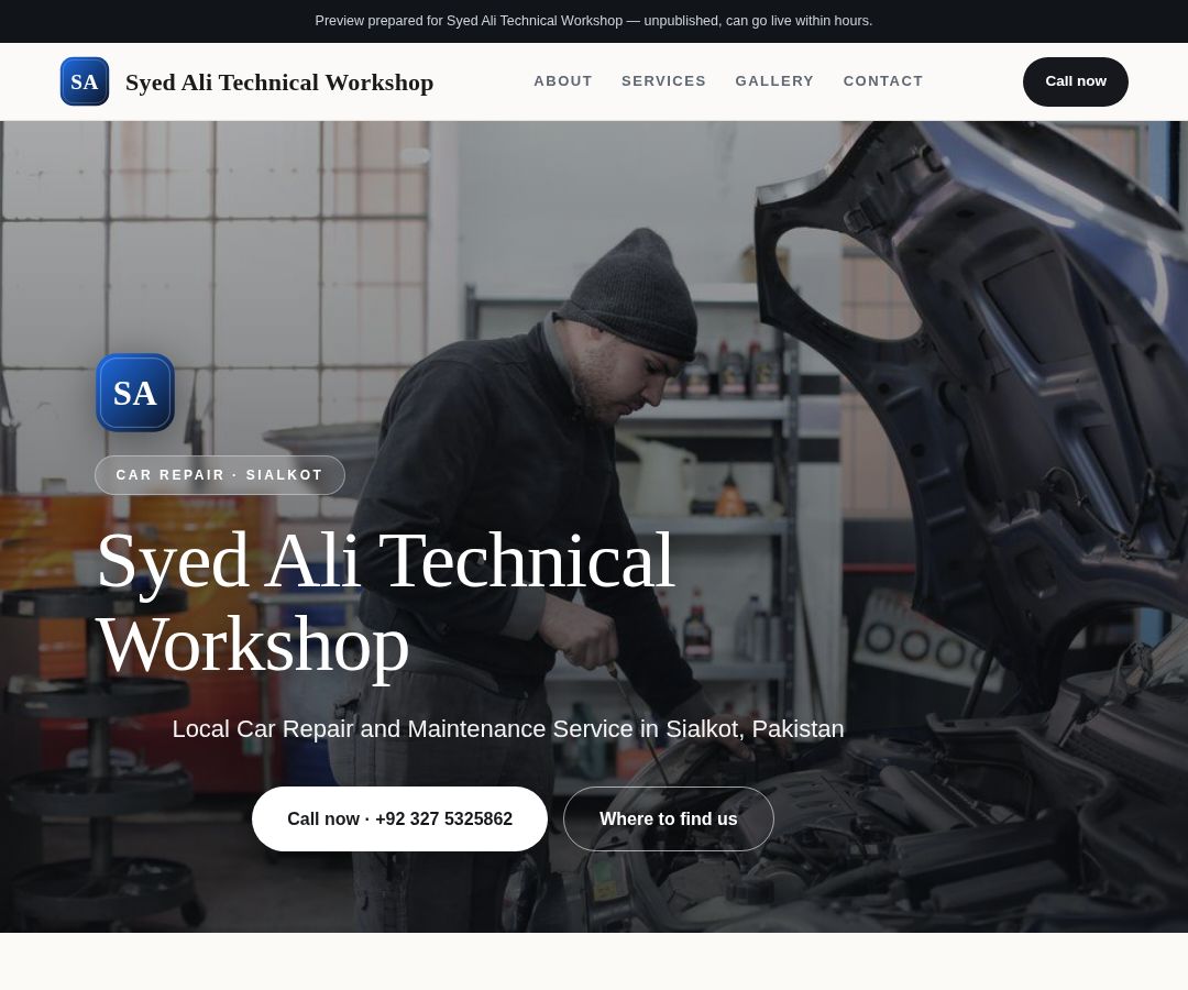 Syed Ali Technical Workshop