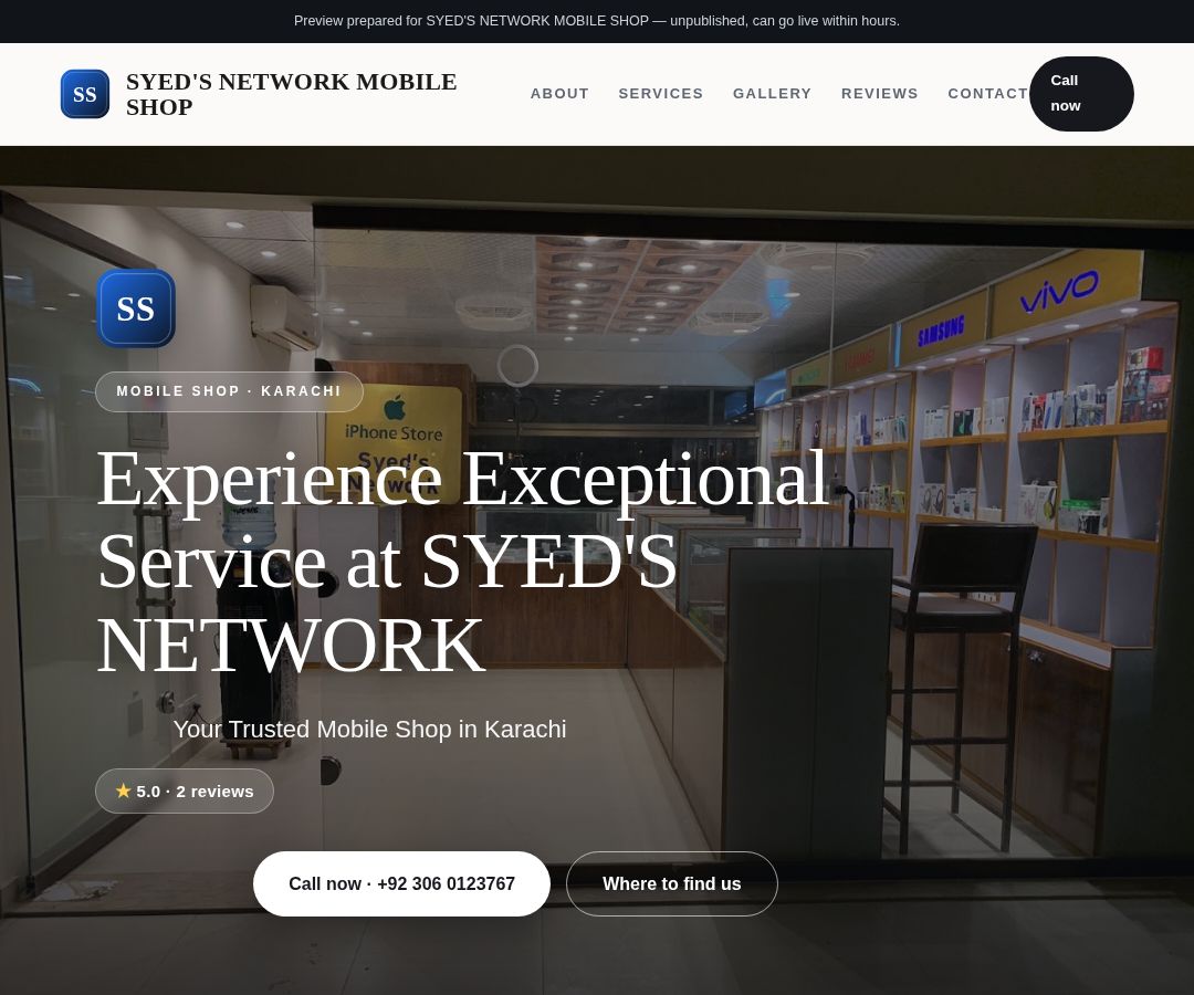 SYED'S NETWORK MOBILE SHOP