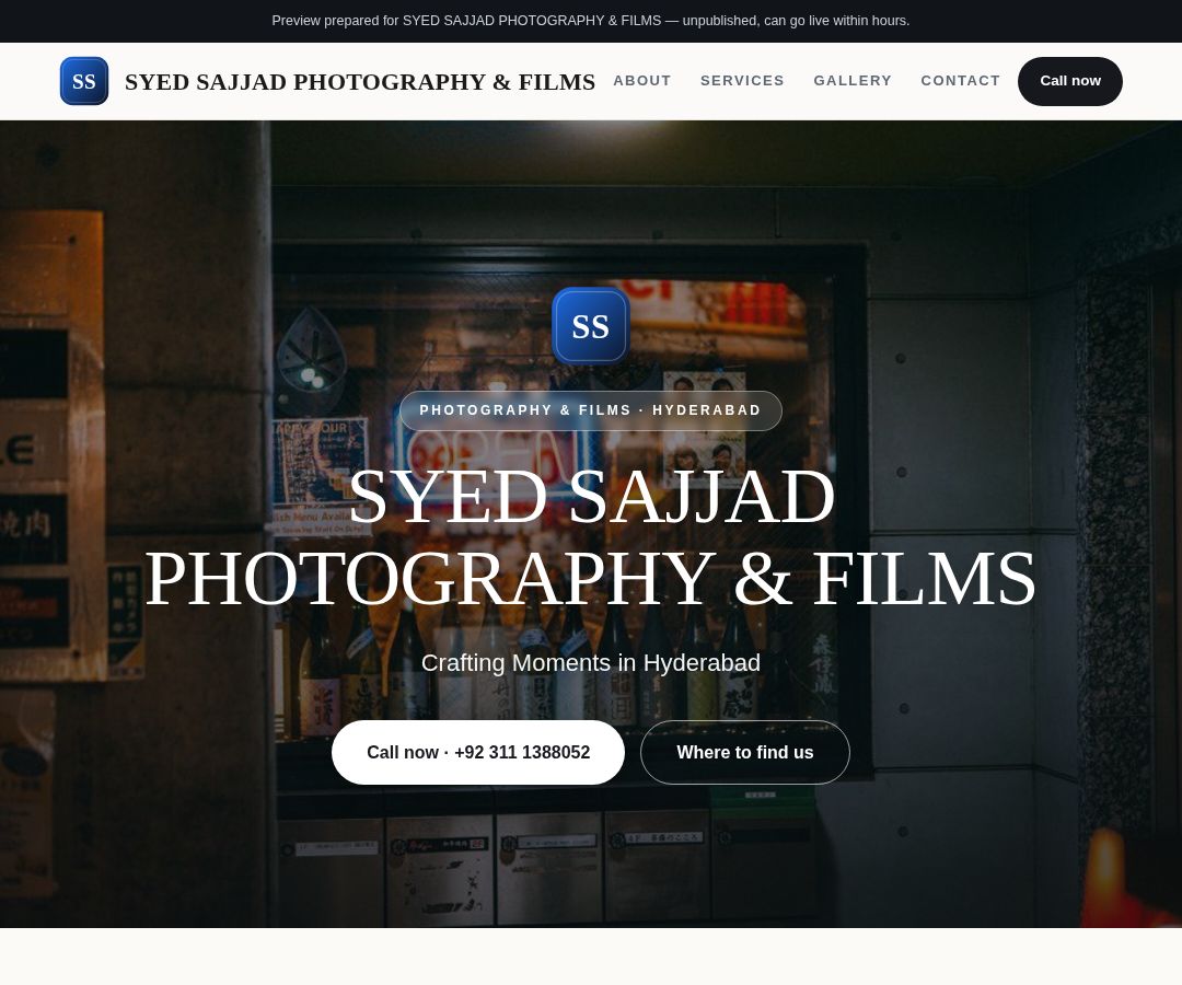 SYED SAJJAD PHOTOGRAPHY & FILMS
