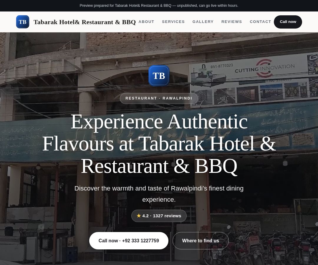 Tabarak Hotel& Restaurant & BBQ