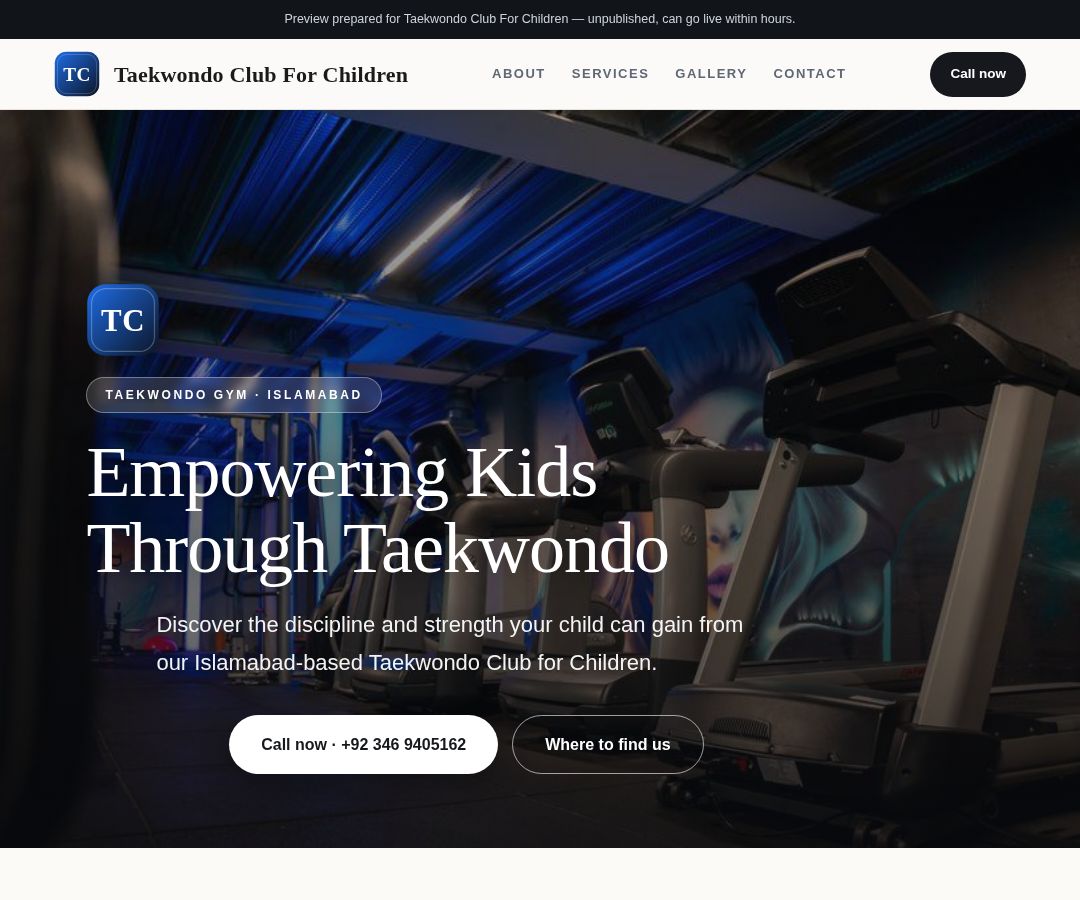 Taekwondo Club For Children