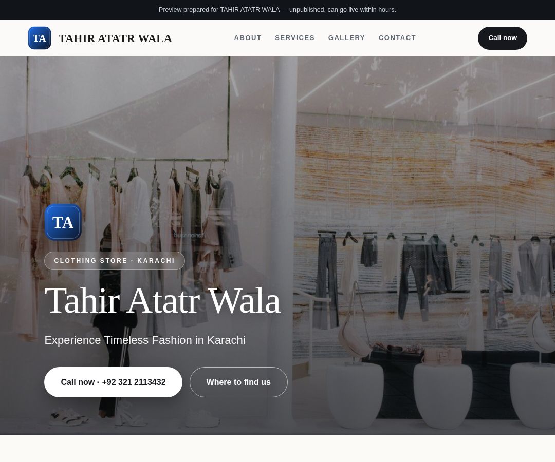 TAHIR ATATR WALA