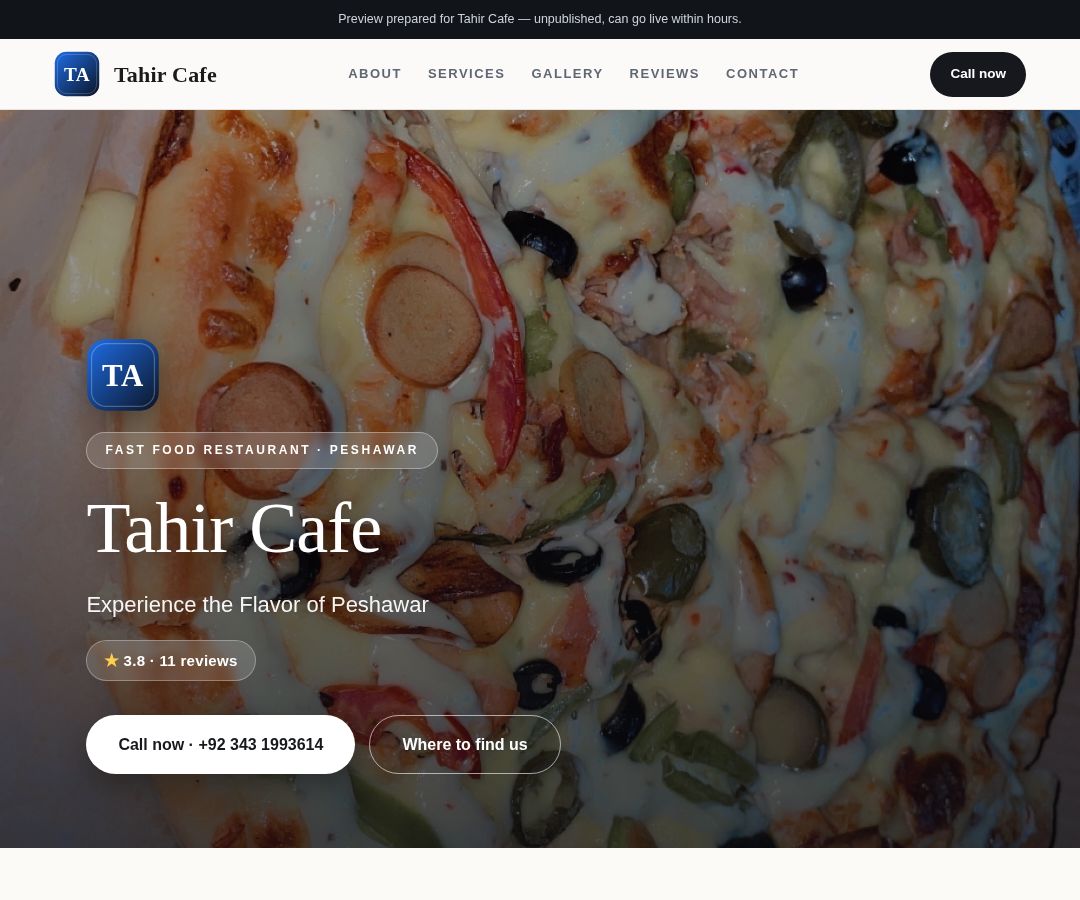 Tahir Cafe