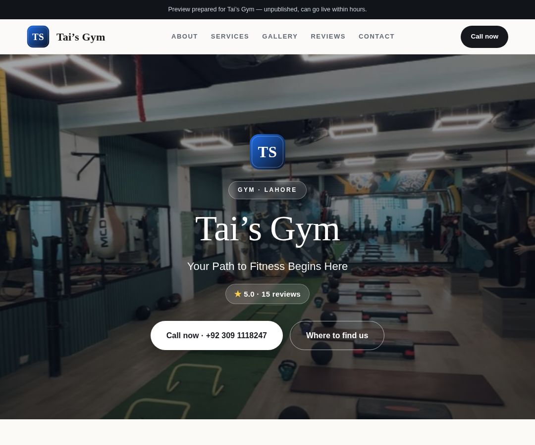 Tai’s Gym