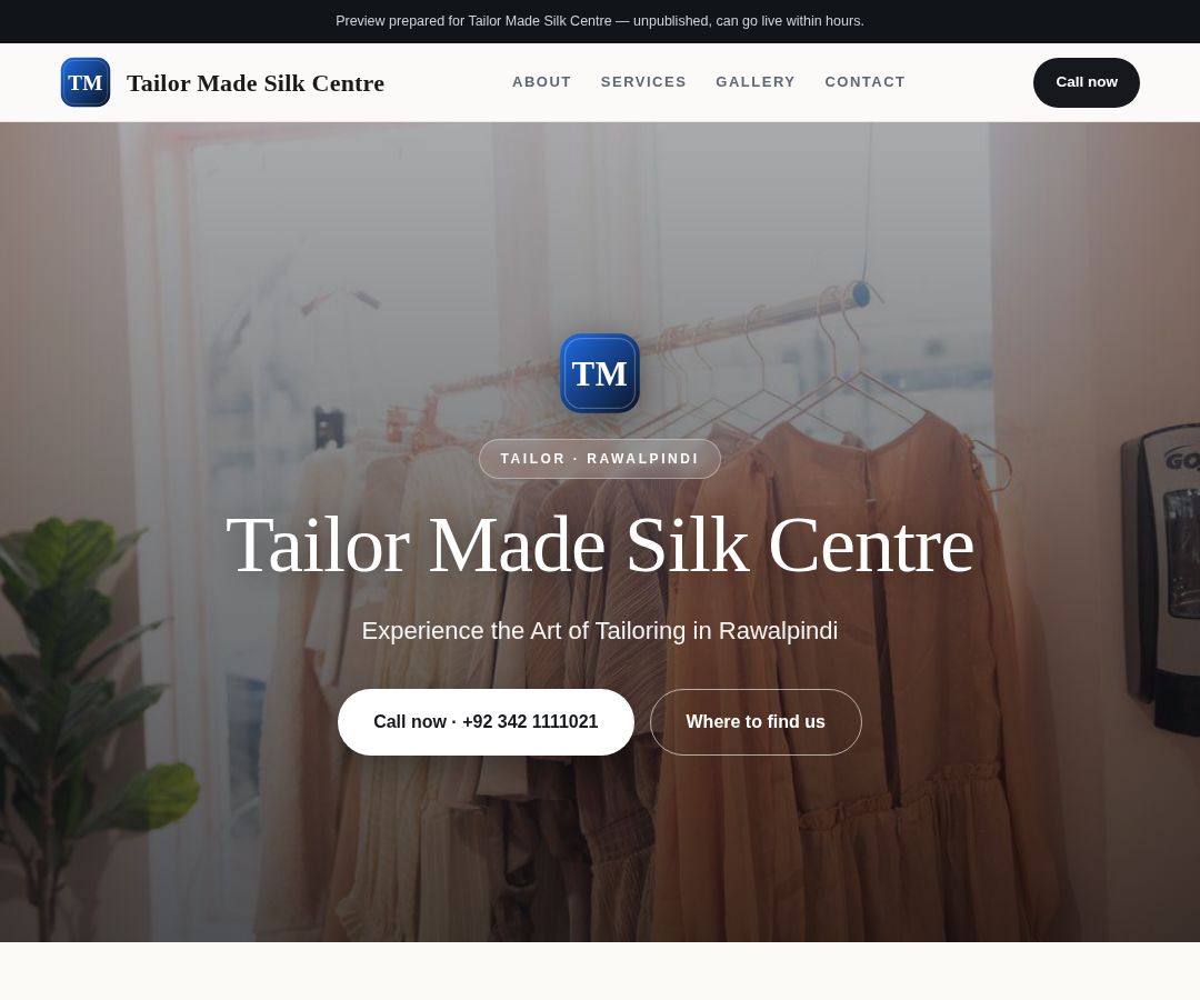 Tailor Made Silk Centre