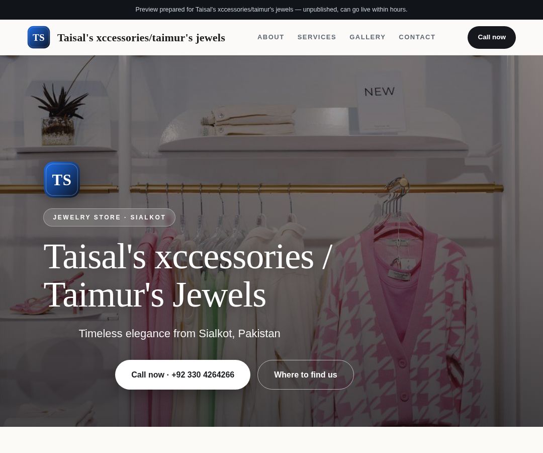 Taisal's xccessories/taimur's jewels