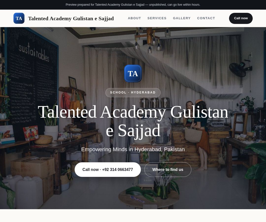 Talented Academy Gulistan e Sajjad