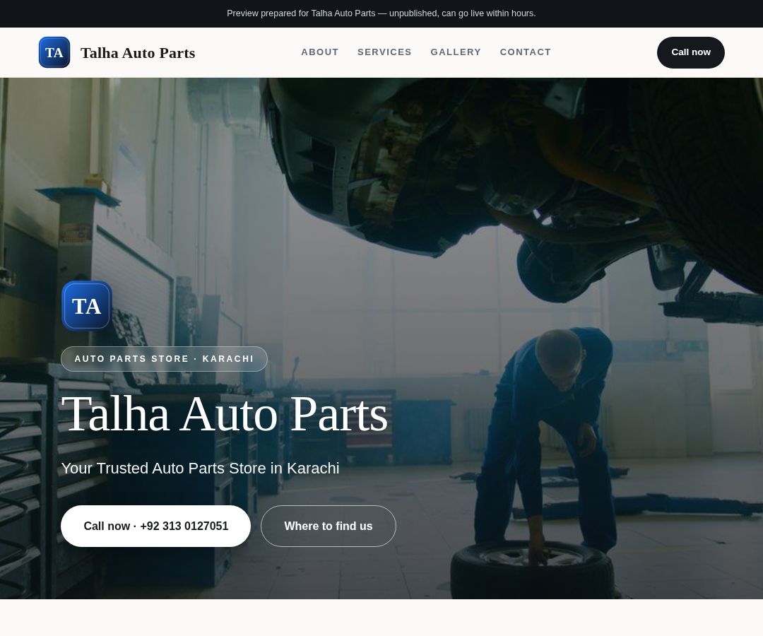 Talha Auto Parts
