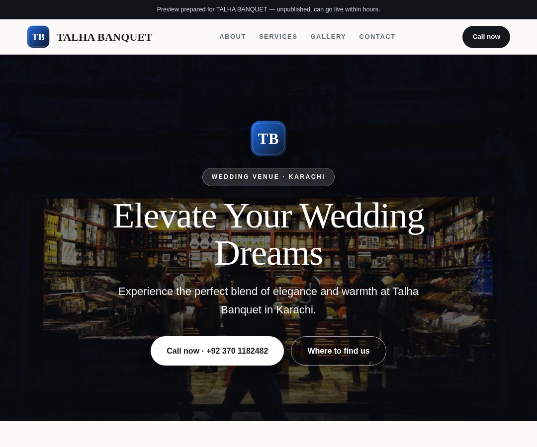TALHA BANQUET
