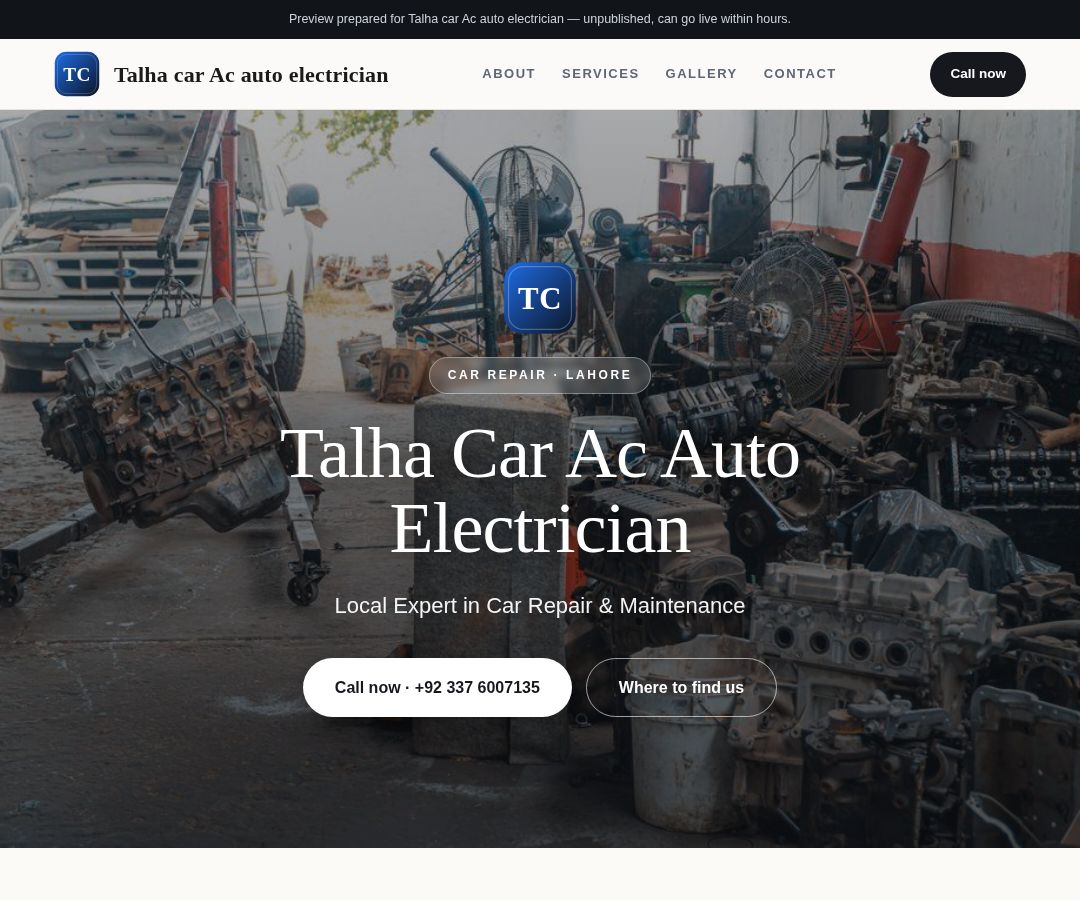 Talha car Ac auto electrician