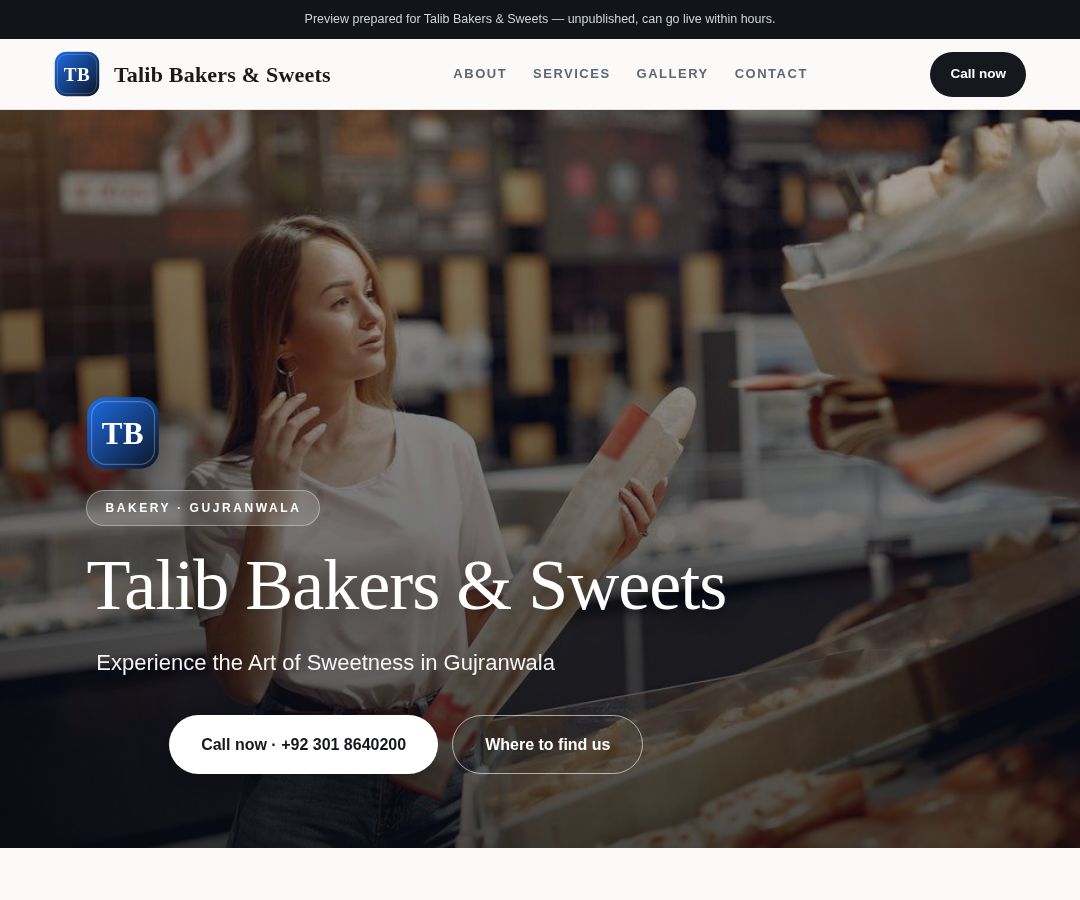 Talib Bakers & Sweets