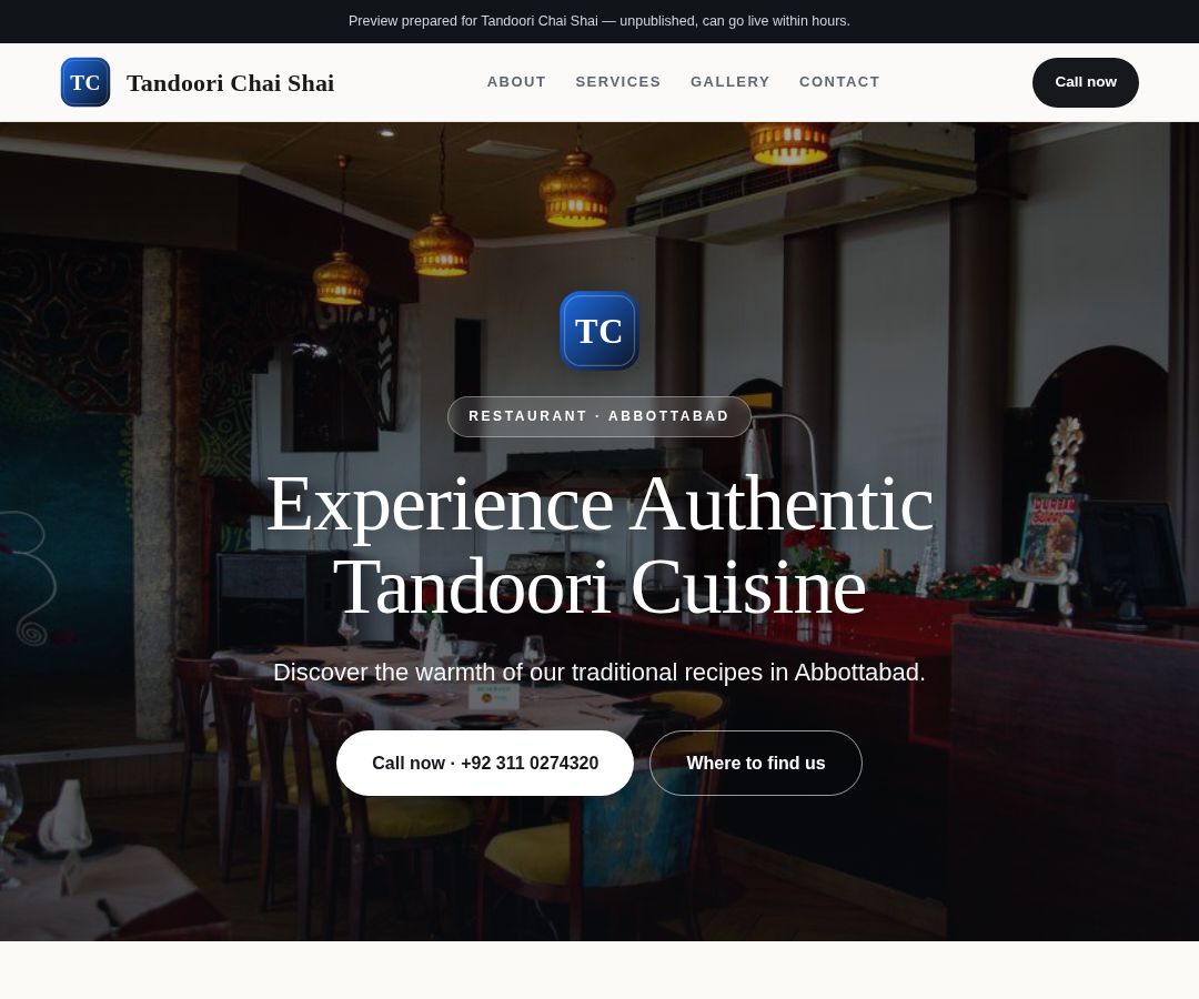 Tandoori Chai Shai