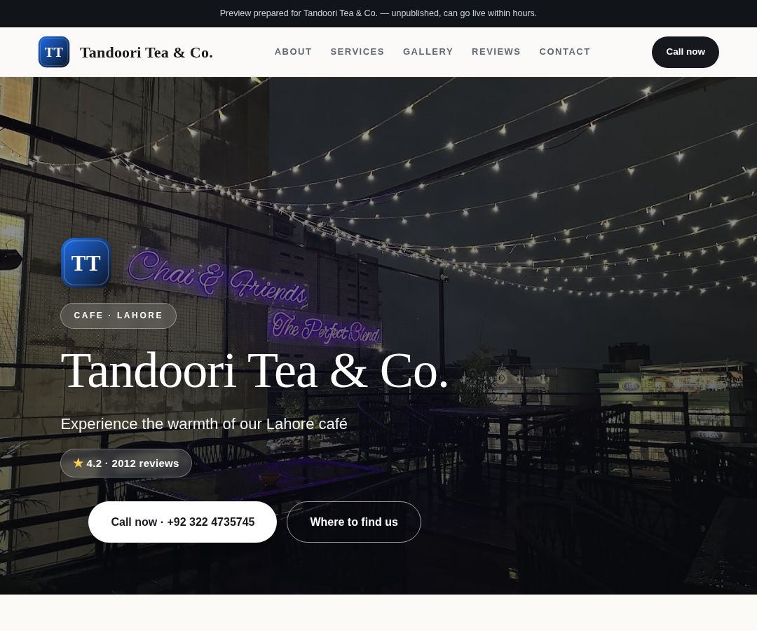 Tandoori Tea & Co.