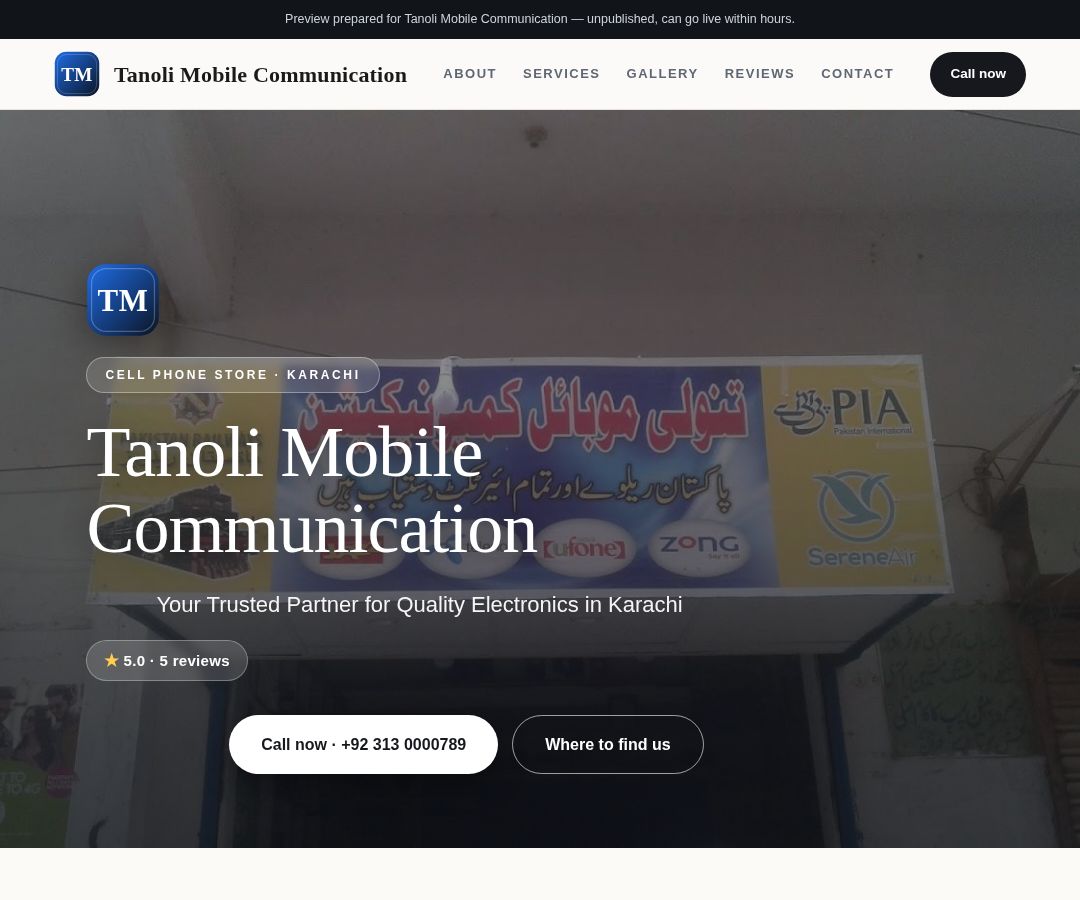 Tanoli Mobile Communication